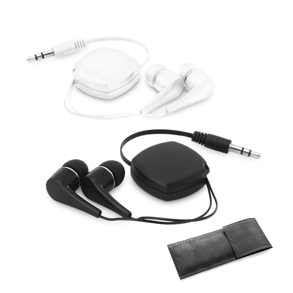 PINEL. Auriculares retráctiles con cable ABS de 0,75 m.