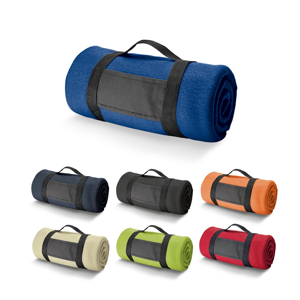 THORPE. Manta polar (180 g/m²) con asa extraíble.