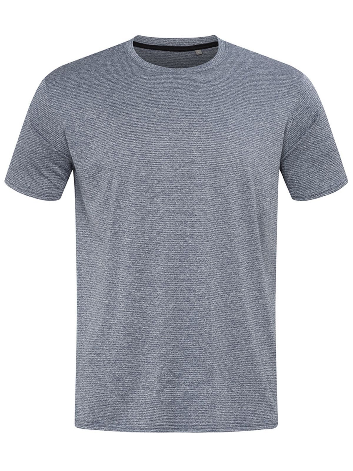 Camiseta deportiva reciclada Move Men - DMH - Mezclilla jaspeada