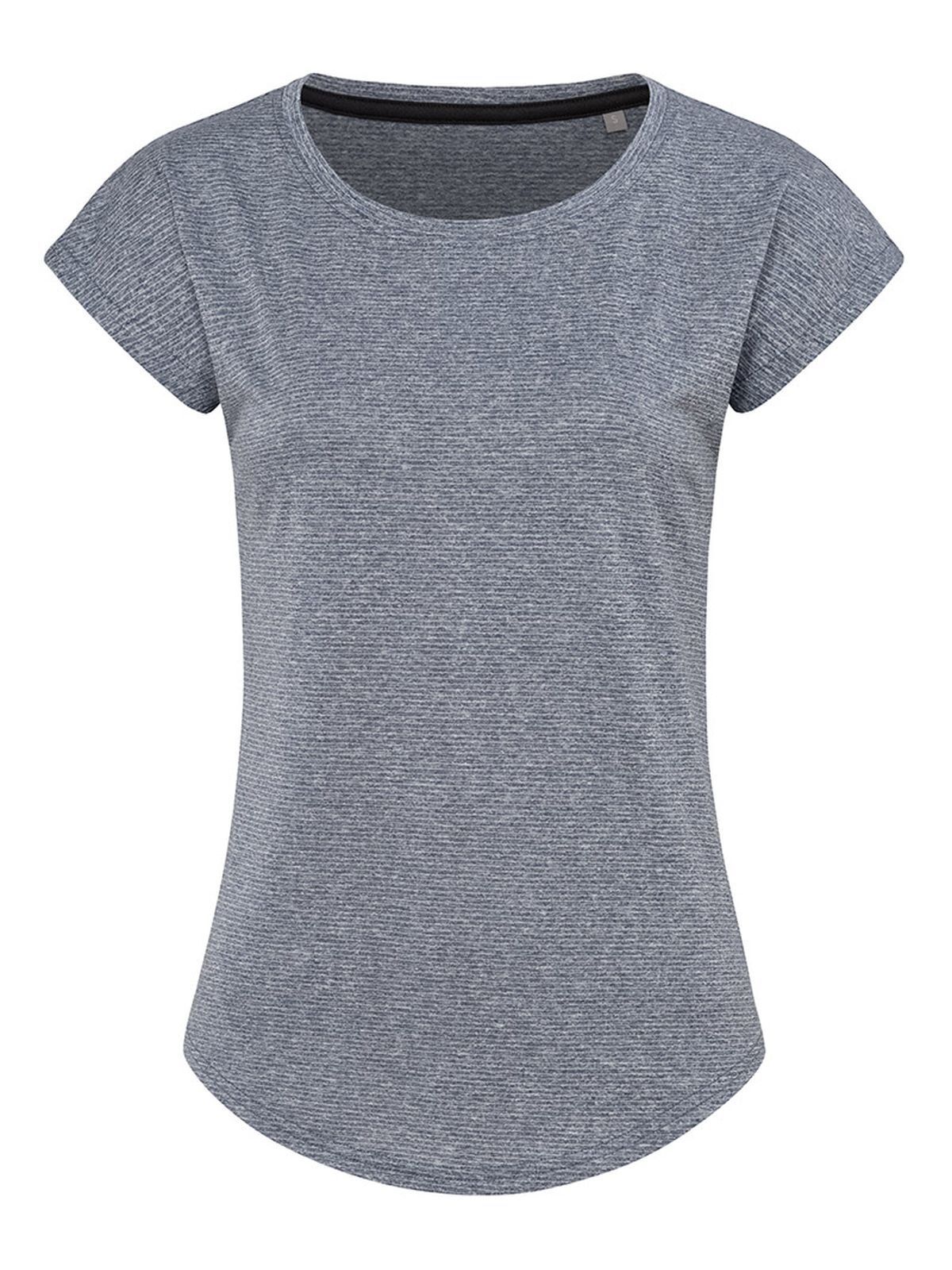 Camiseta deportiva reciclada Move para mujer - DMH - Mezclilla jaspeada