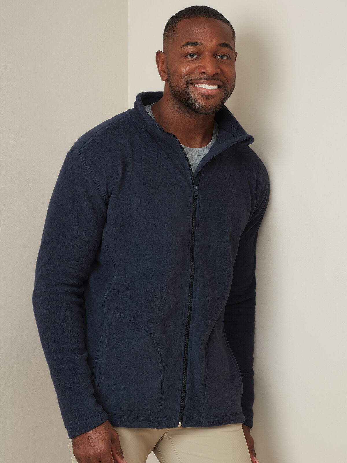 Chaqueta clásica de forro polar