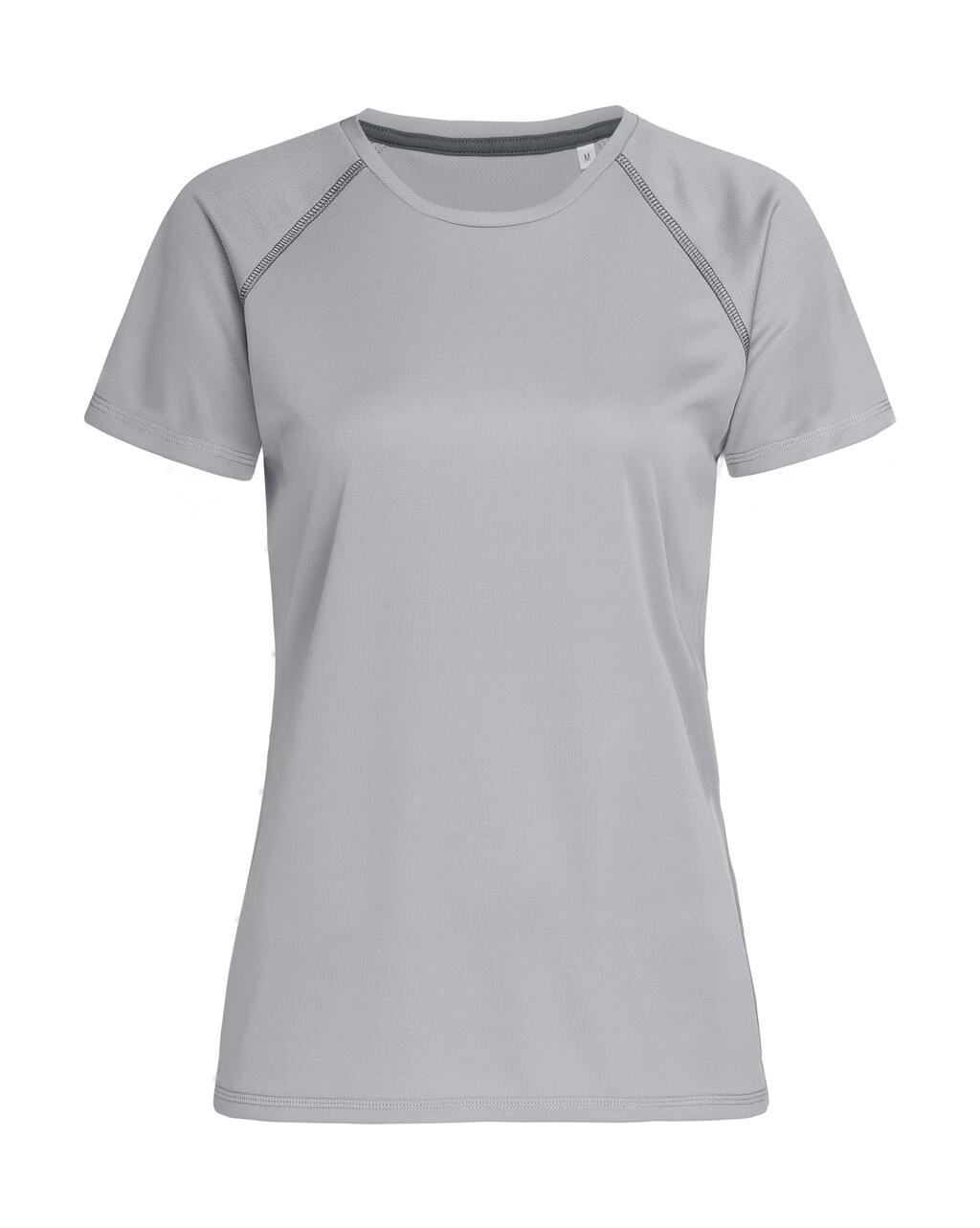 Camiseta de manga raglán Mesh Team para mujer - Gris plateado S
