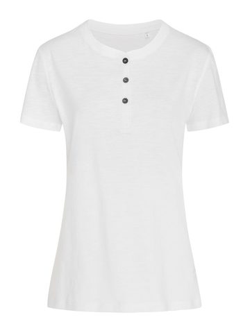 Camiseta de Sharon Henley con textura irregular - WHI - Blanco LC