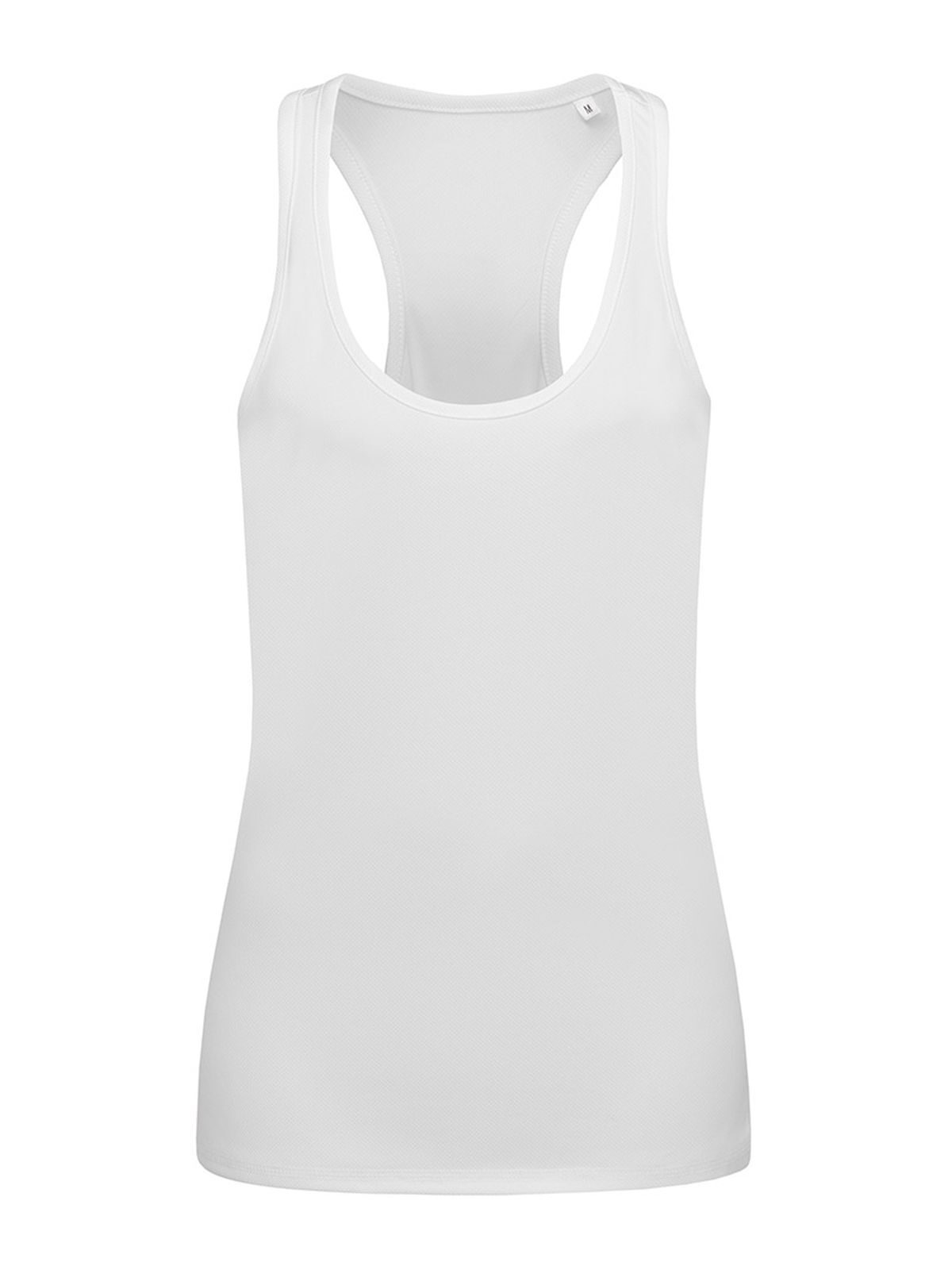 Camiseta de tirantes de malla para mujer - WHI - Blanco LC