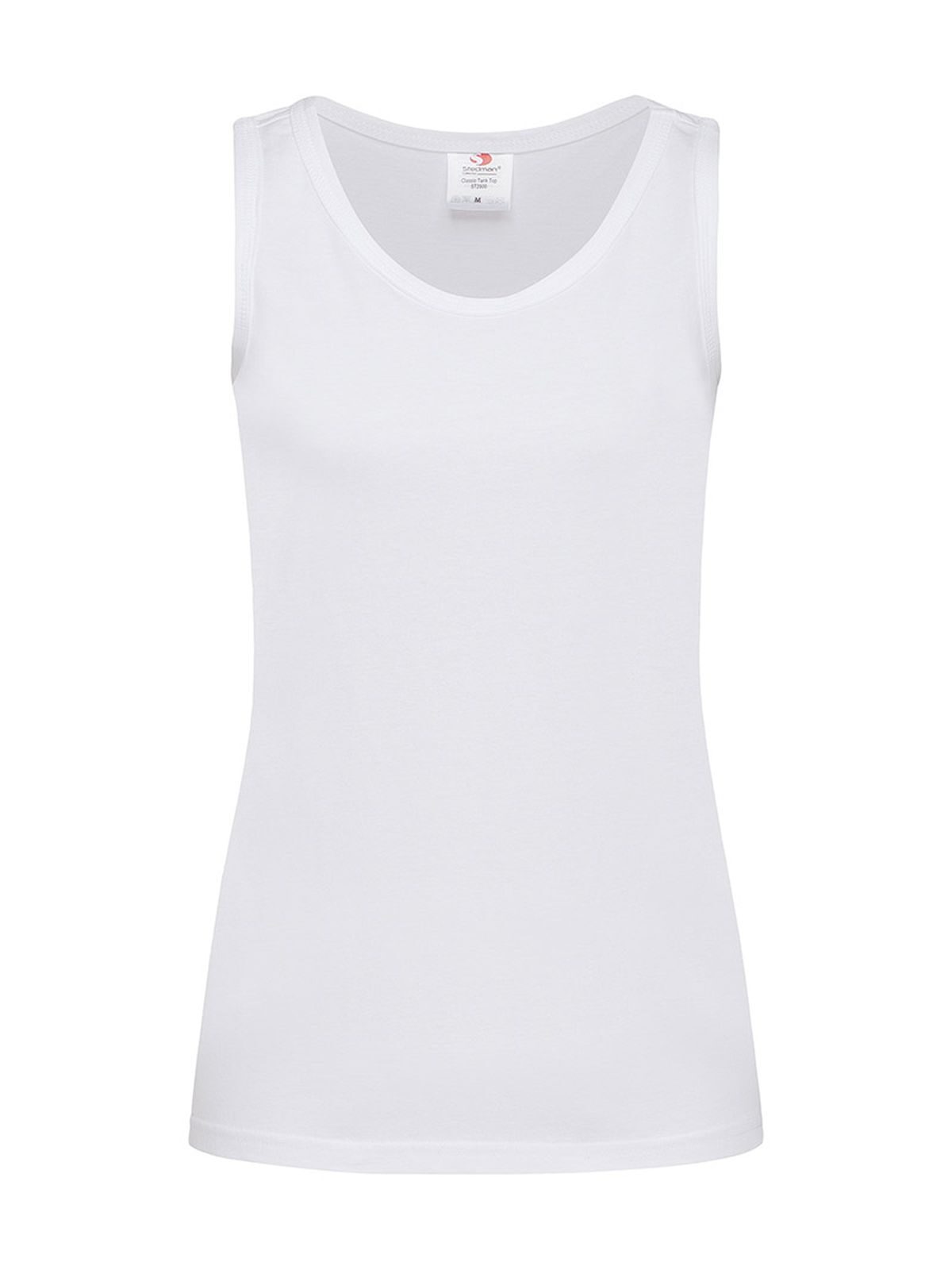 Camiseta sin mangas clásica para mujer - WHI - Blanco LC