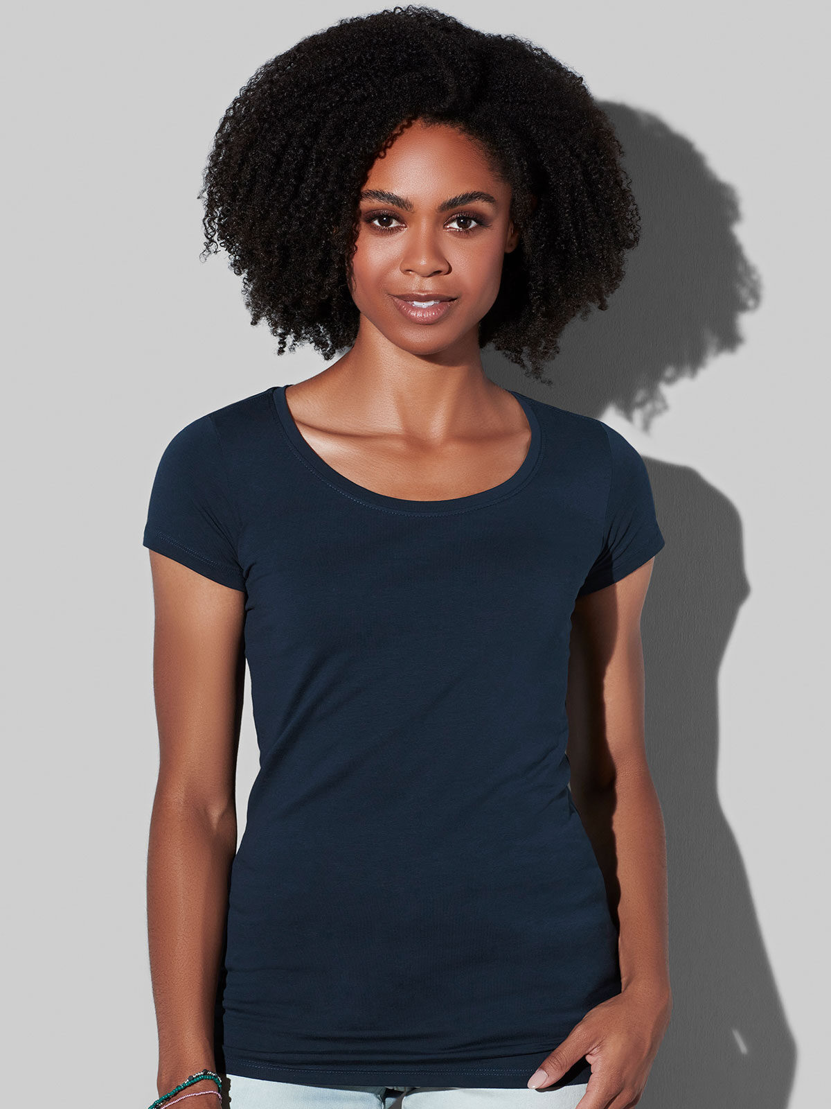 Camiseta elástica para mujer