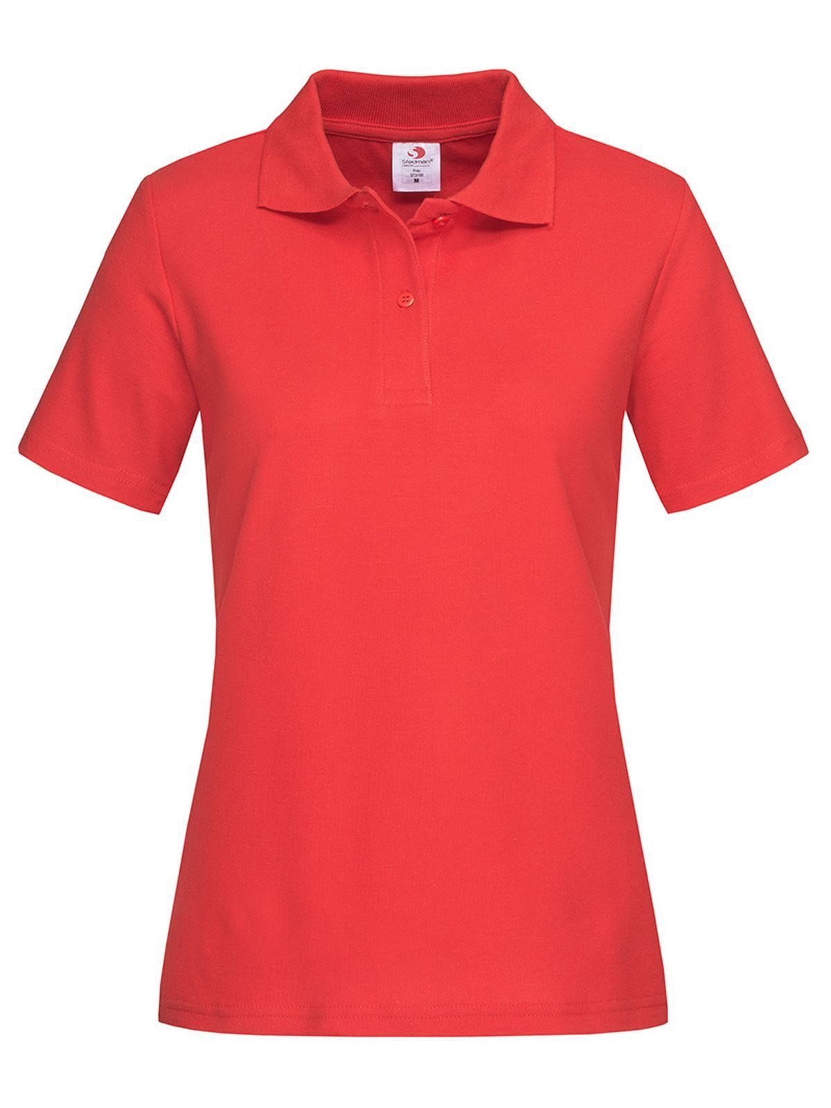 Polo clásico para mujer - SRE - Rojo Escarlata