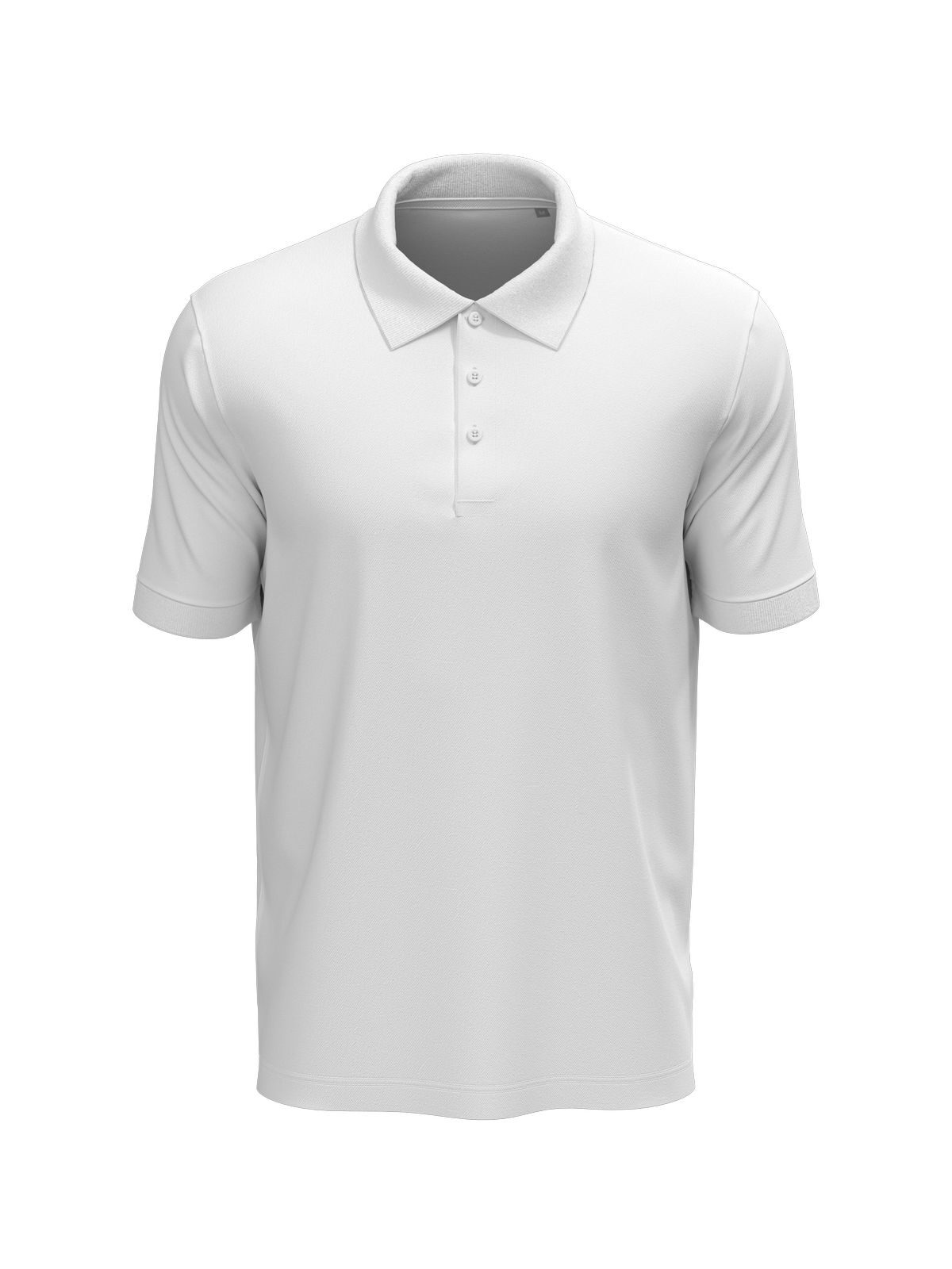 Polo Lux para hombre - WHI - Blanco LC