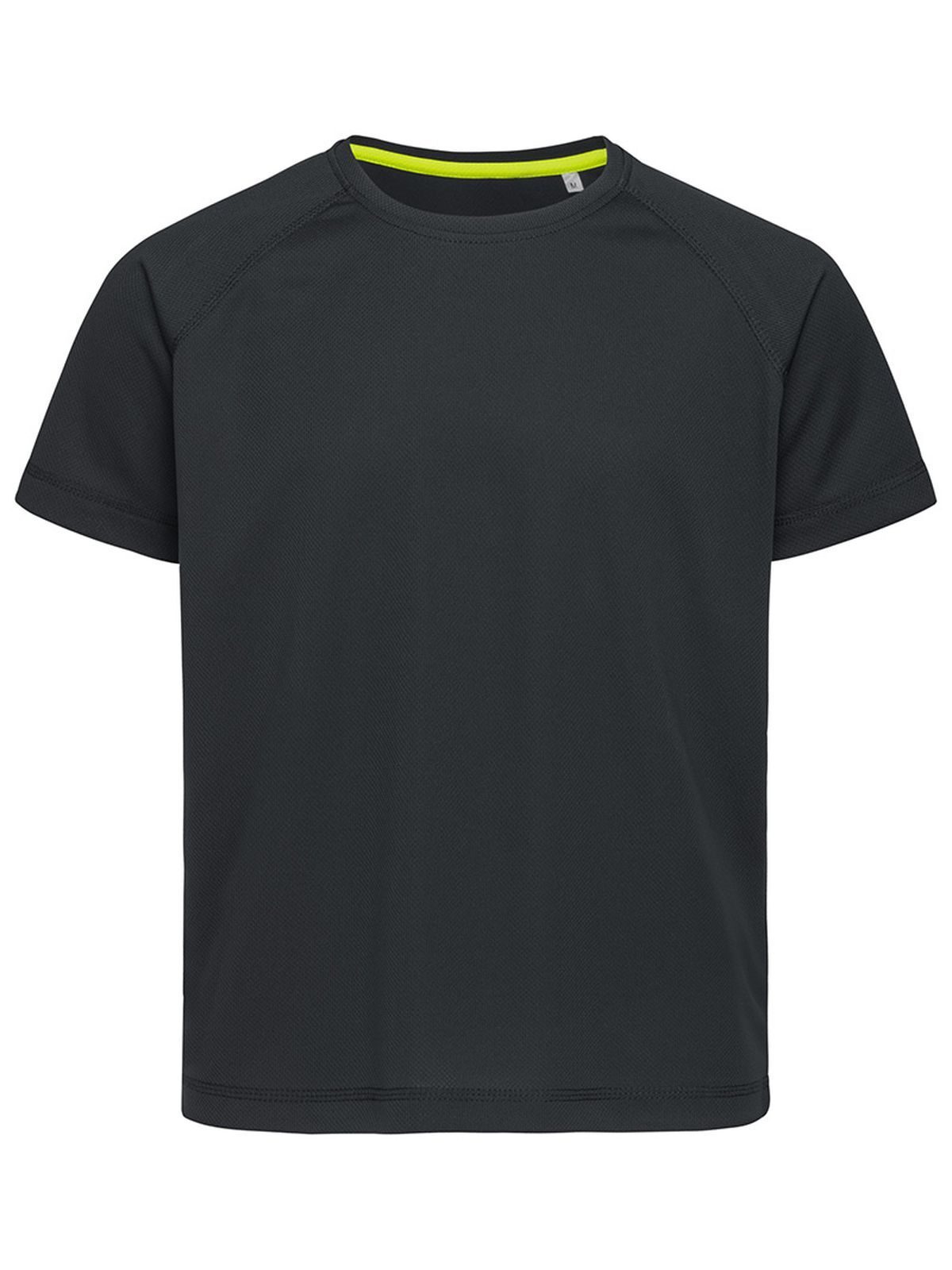 Camiseta raglán de malla para niños - BLO - Ópalo Negro LC