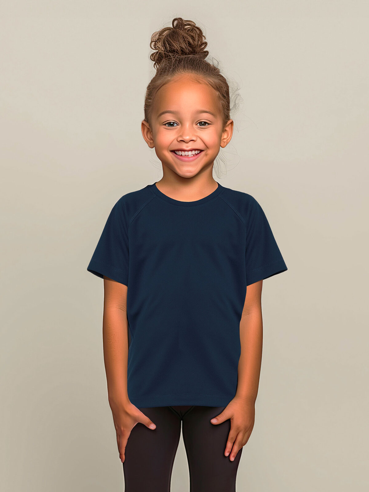 Camiseta raglán de malla para niños