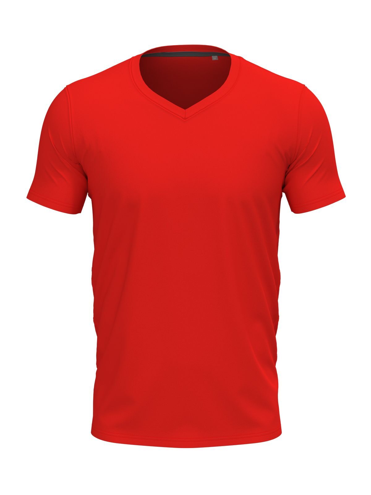 Cuello en V elástico - SRE - Rojo escarlata