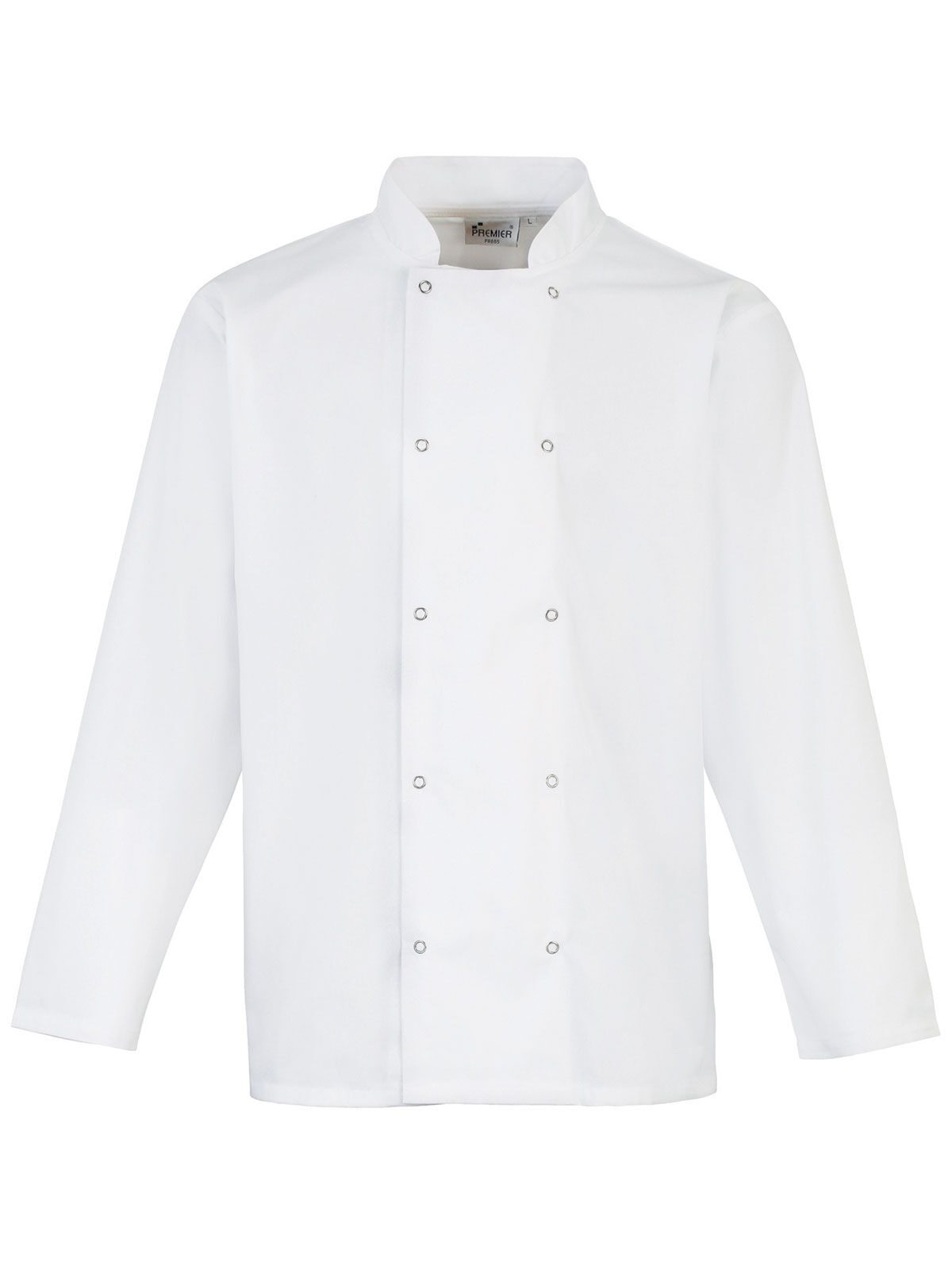 Chaqueta de chef de manga larga con botones - BLANCO - blanco