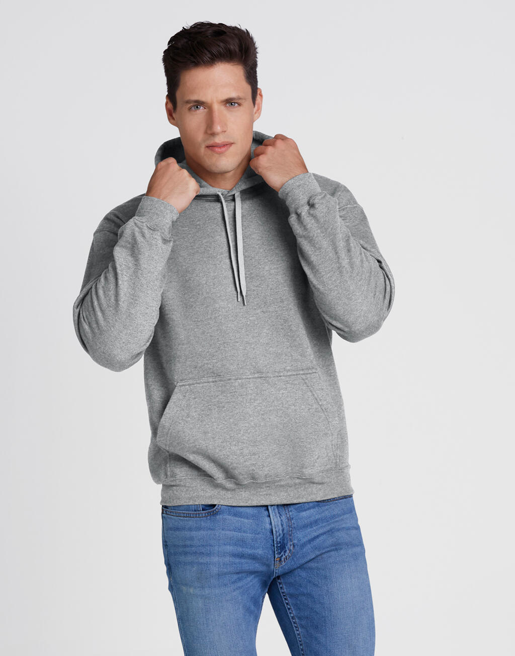 Sudadera con capucha Softstyle® de peso medio para adultos - 6GI - NEGRO BREZO