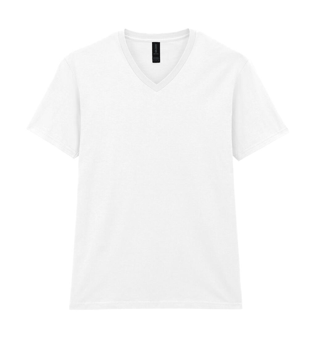 Camiseta Softstyle® para adultos con cuello en V - Blanco