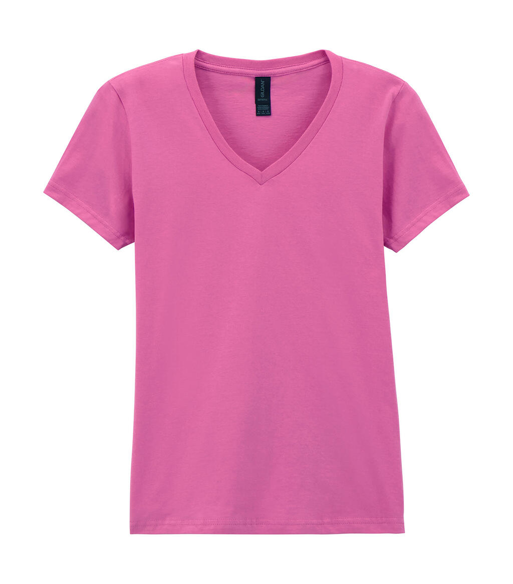 Camiseta de cuello en V para mujer Softstyle® - Azalea