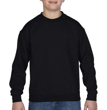 Sudadera juvenil de cuello redondo Heavy Blend™ - Negro