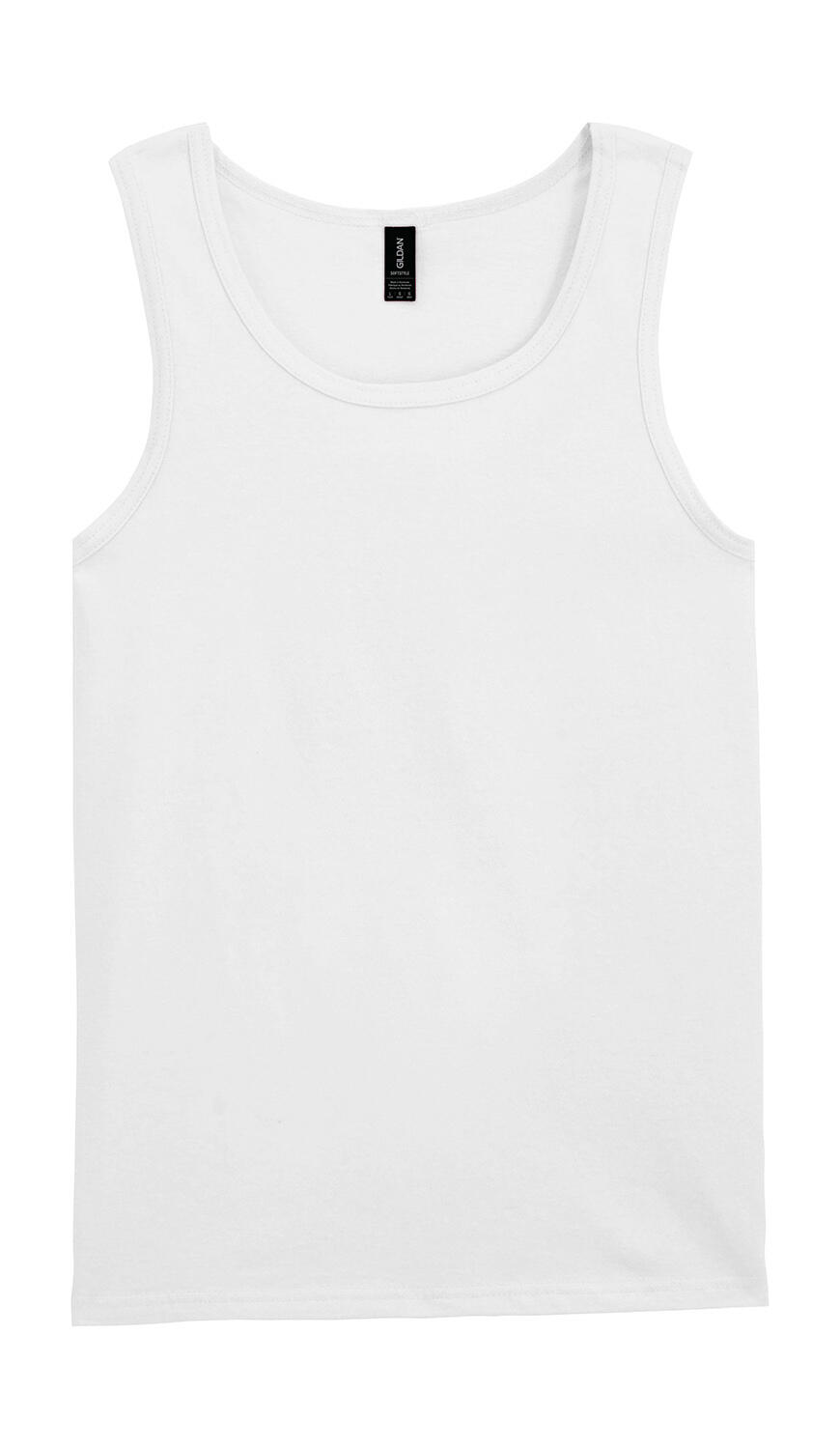 Camiseta sin mangas Softstyle® para adultos - Blanco