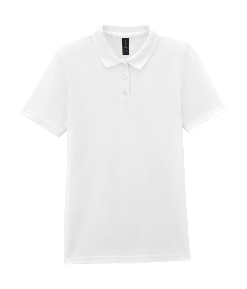 Polo de piqué Softstyle® para mujer - Blanco