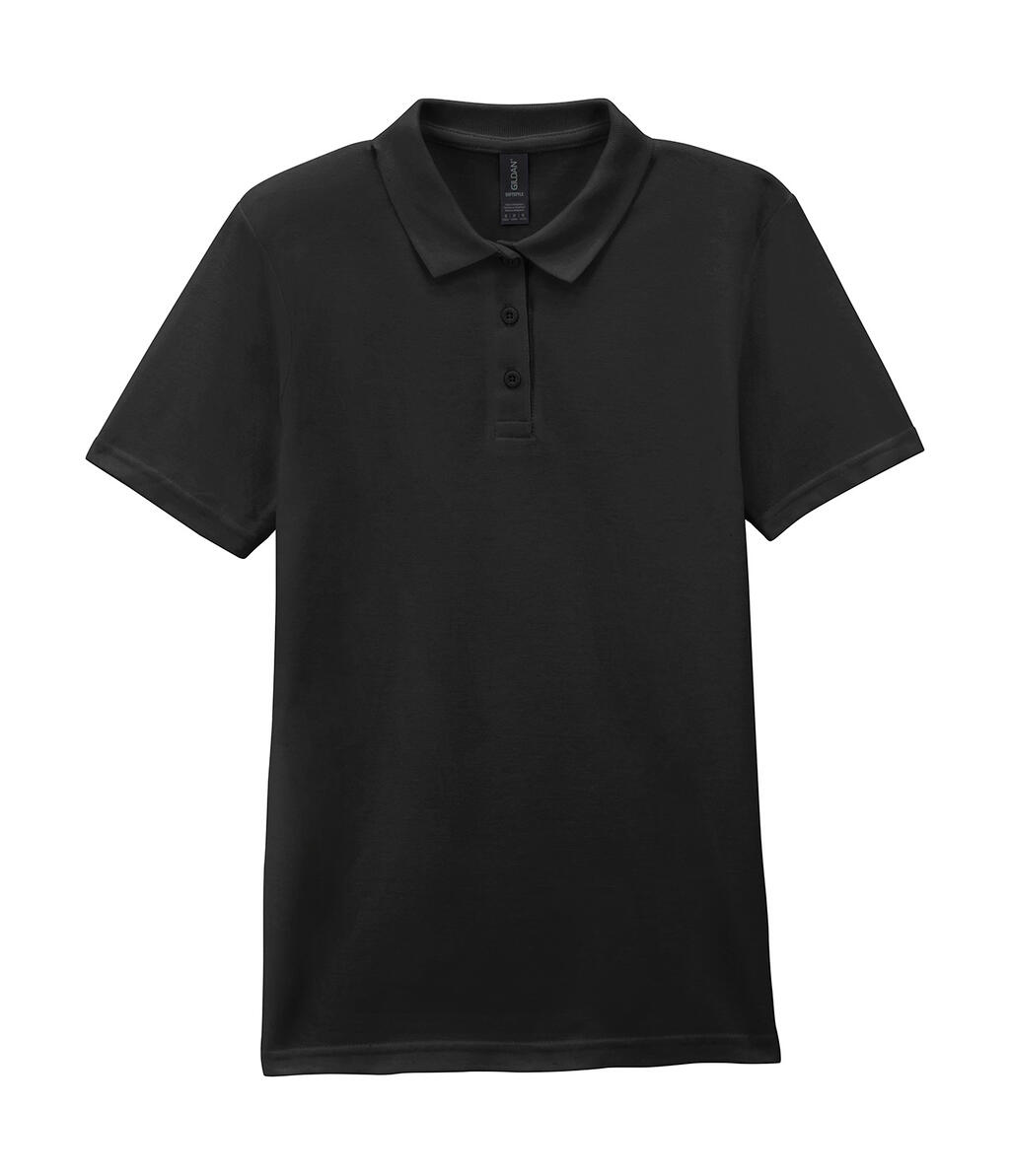Polo de piqué Softstyle® para mujer - Negro